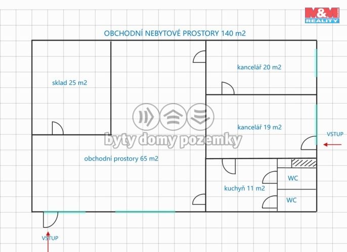 Pronájem, Obchodní objekt, Pardubice