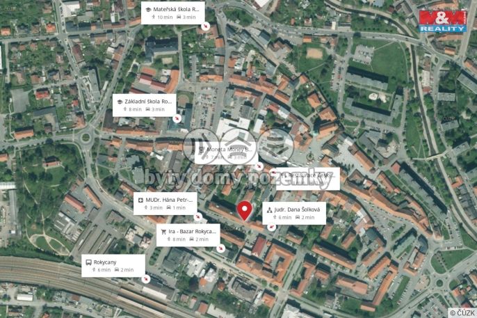 Pronájem, Byt 1+1, Rokycany