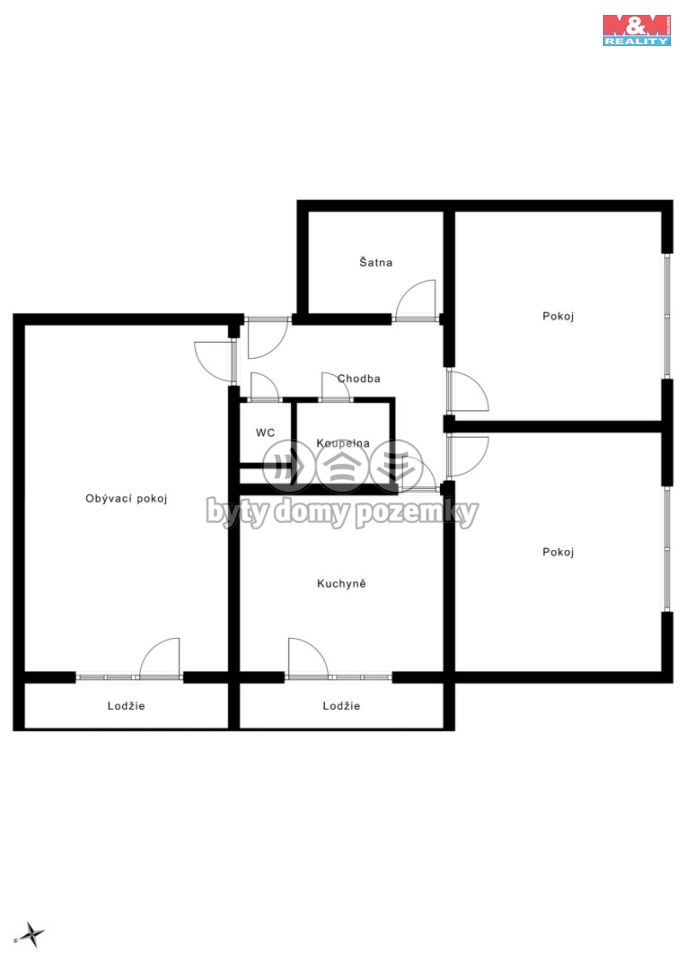 Prodej, Byt 3+1, Uherské Hradiště