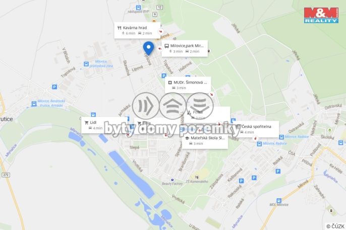 Prodej, Byt 2+kk, Milovice
