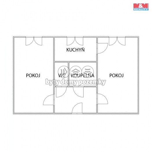 Prodej, Byt 2+1, Most