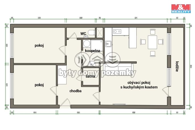 Pronájem, Byt 3+kk, Praha