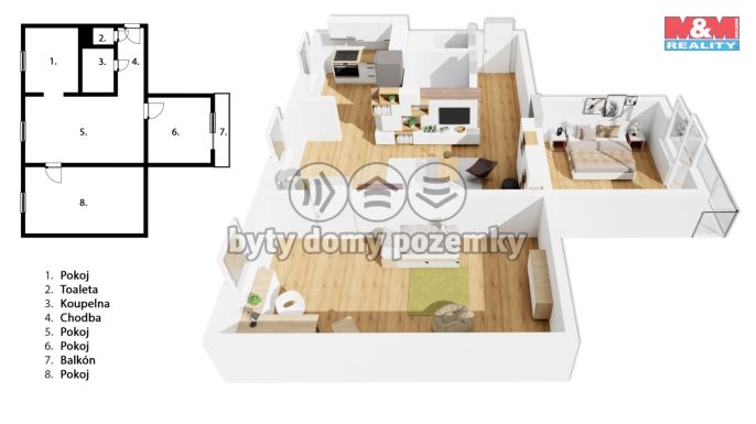 Prodej, Byt 3+1, Olomouc