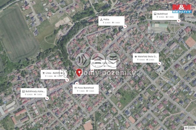 Pronájem, Obchod a služby, Buštěhrad