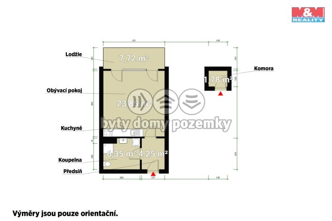 Pronájem, Byt 1+kk, Plzeň