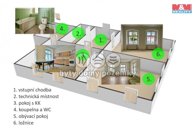 Pronájem, Byt 3+kk, Chotěboř