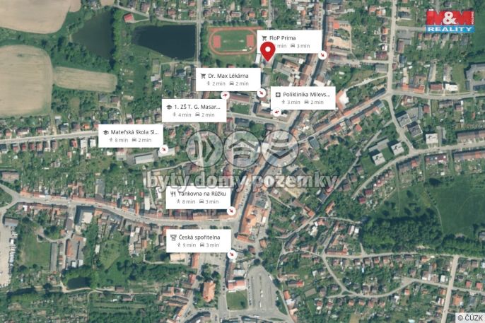 Pronájem, Byt 3+1, Milevsko