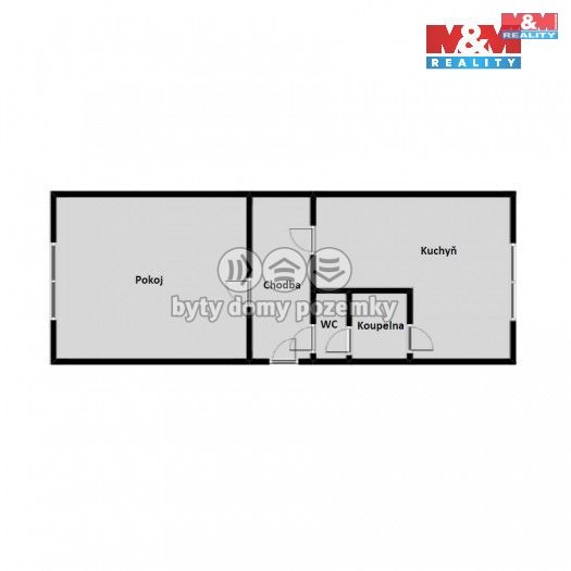 Pronájem, Byt 1+1, Chomutov