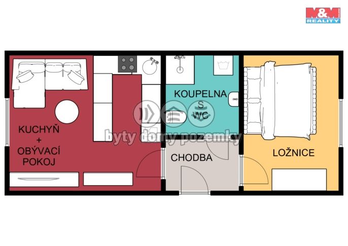 Prodej, Byt 1+1, Ústí nad Orlicí