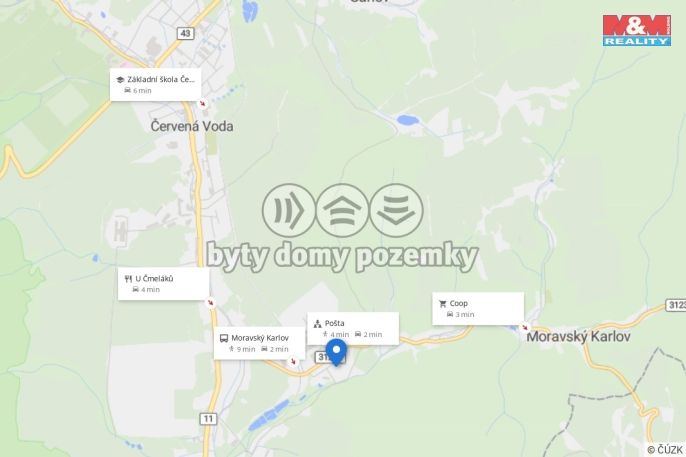 Pronájem, Byt 2+1, Červená Voda