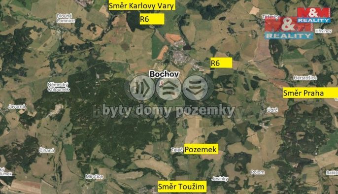 Prodej, Pozemek k bydlení, Bochov
