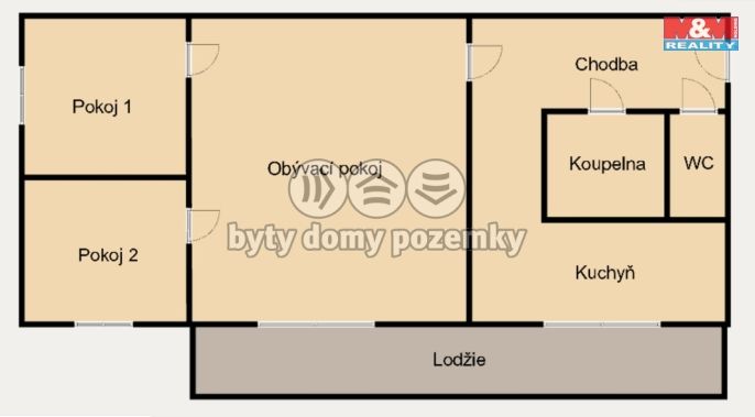 Pronájem, Byt 3+1, Pelhřimov