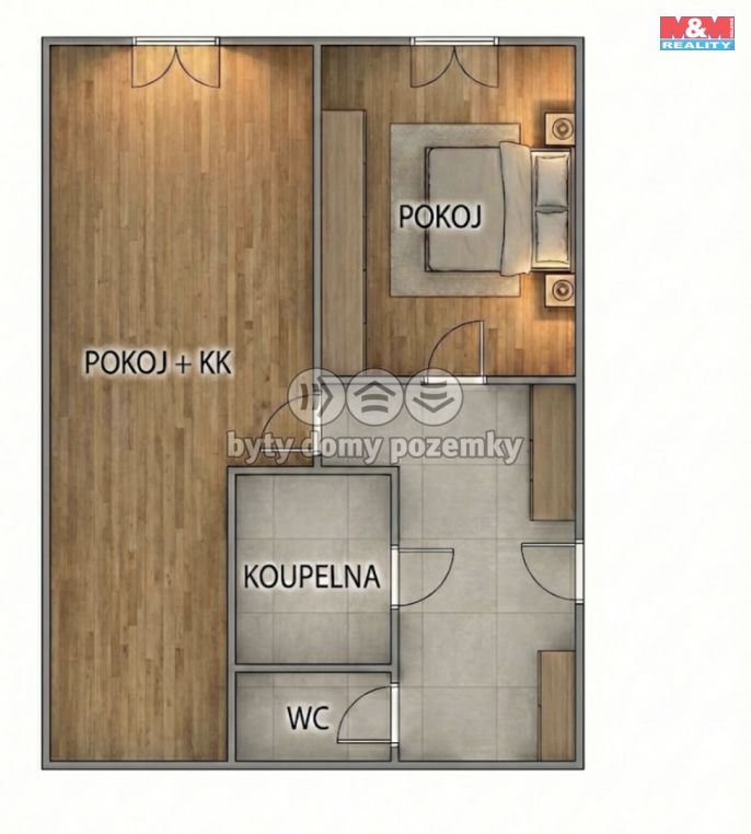 Prodej, Byt 2+kk, Praha