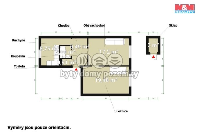 Pronájem, Byt 2+1, Chodov