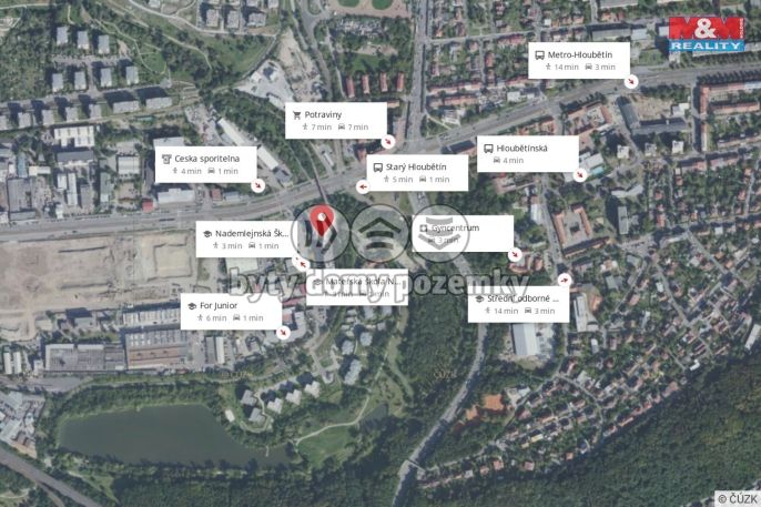 Pronájem, Byt 1+kk, Praha