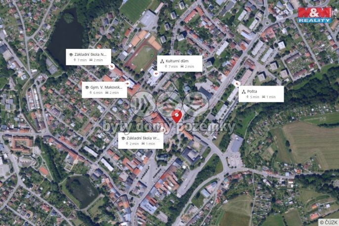 Pronájem, Obchod a služby, Nové Město na Moravě