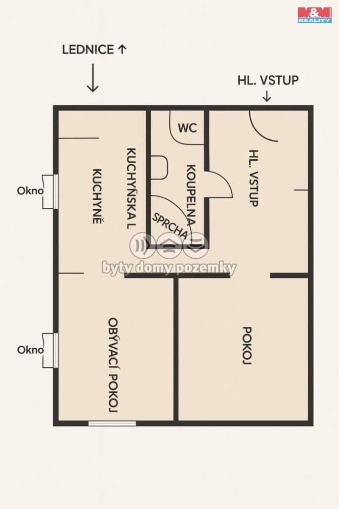 Pronájem, Byt 1+1, Rychnov nad Kněžnou