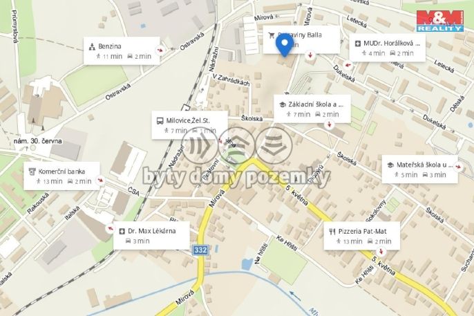 Pronájem, Byt 3+kk, Milovice