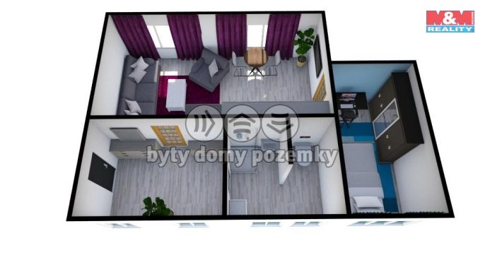 Prodej, Byt 2+kk, Litvínov