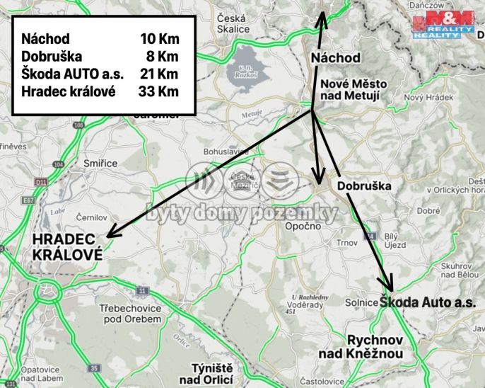 Prodej, Byt 3+1, Nové Město nad Metují