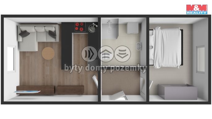 Prodej, Byt 1+1, Ústí nad Orlicí