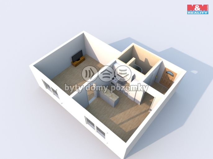 Pronájem, Byt 2+kk, Ústí nad Labem