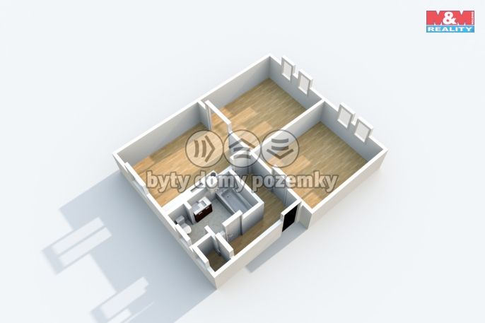 Pronájem, Byt 2+1, Ústí nad Labem