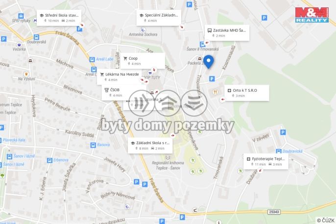 Prodej, Byt 2+kk, Teplice