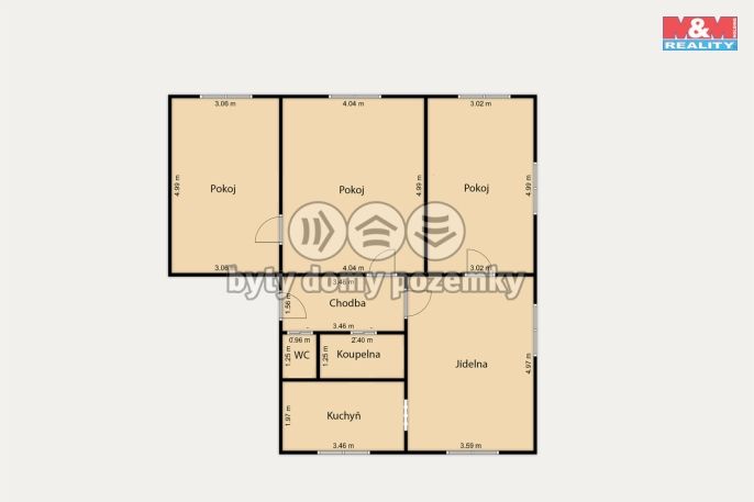 Prodej, Byt 4+1, Sokolov