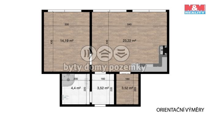 Pronájem, Byt 2+kk, Jablonné v Podještědí