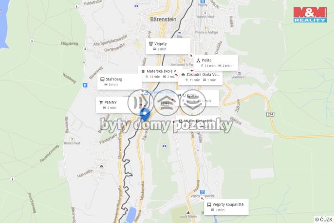 Prodej, Byt 3+1, Vejprty