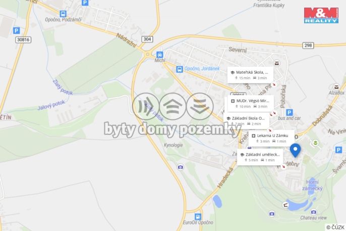 Pronájem, Obchod a služby, Opočno