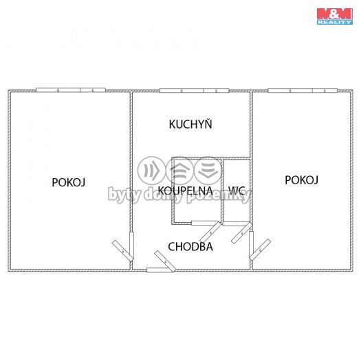 Pronájem, Byt 2+1, Klášterec nad Ohří