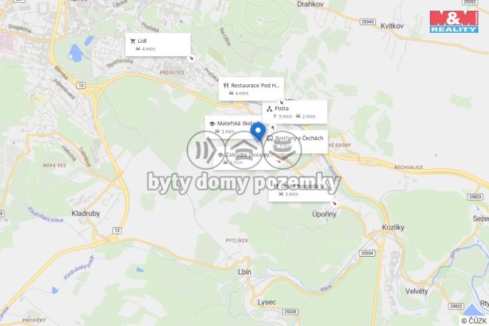 Prodej, Pozemek k bydlení, Bystřany