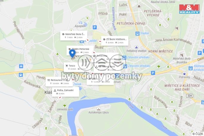 Prodej, Byt 3+1, Klášterec nad Ohří