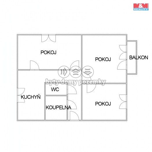Pronájem, Byt 2+1, Ostrava