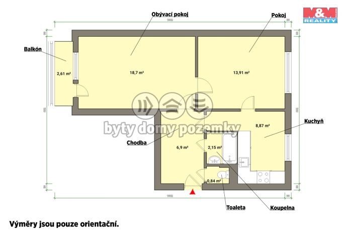 Prodej, Byt 2+1, Habartov
