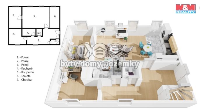 Pronájem, Rodinný dům, Hostouň