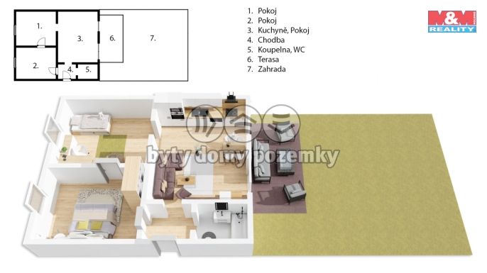 Prodej, Byt 3+kk, Hradec Králové