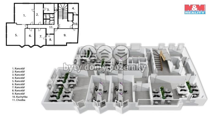 Pronájem, Kancelářský prostor, Pardubice