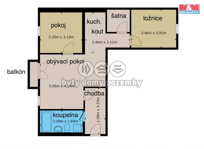 Prodej, Byt 3+kk, Kladno