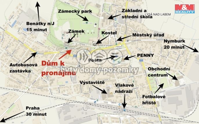 Pronájem, Rodinný dům, Lysá nad Labem