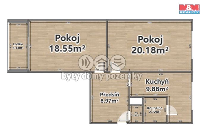 Pronájem, Byt 2+1, Domažlice