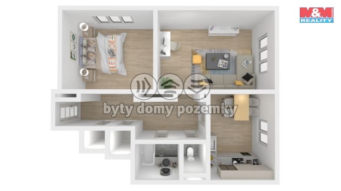 Pronájem, Byt 2+1, Rokycany