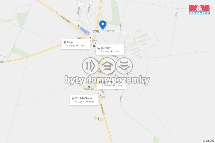 Prodej, Pozemek k bydlení, Krchleby