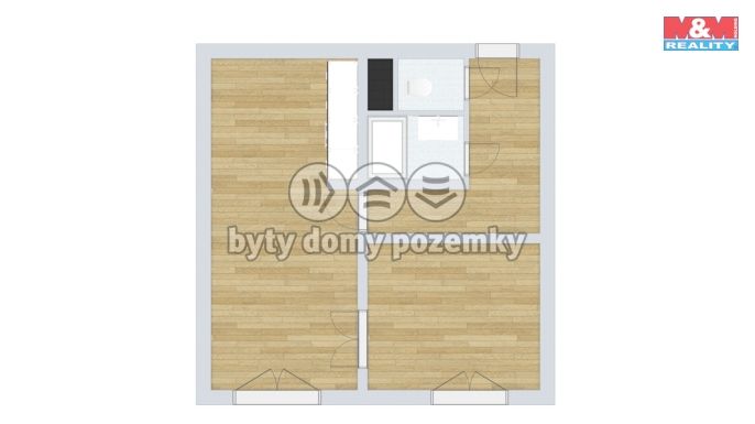 Pronájem, Byt 2+kk, Nymburk