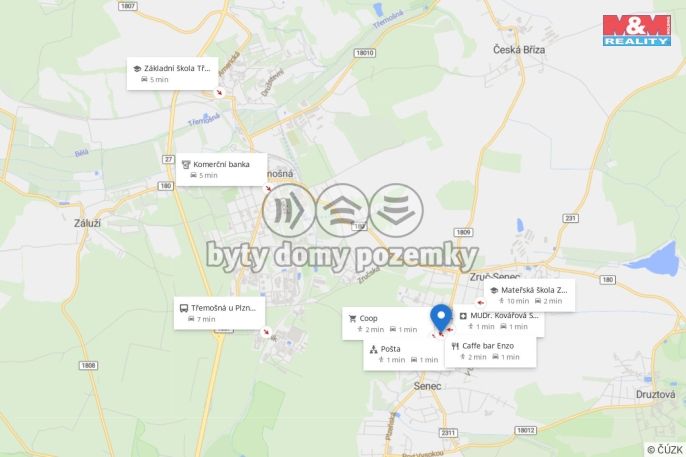 Pronájem, Rodinný dům, Zruč-Senec