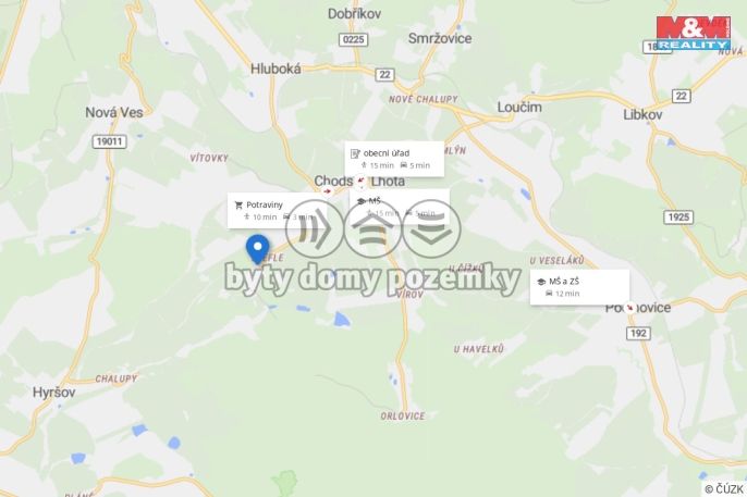 Prodej, Pozemek k bydlení, Chodská Lhota