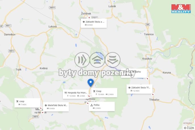 Prodej, Pozemek k bydlení, Rychnov na Moravě