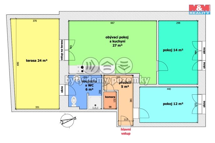 Pronájem, Byt 3+kk, Ostrava